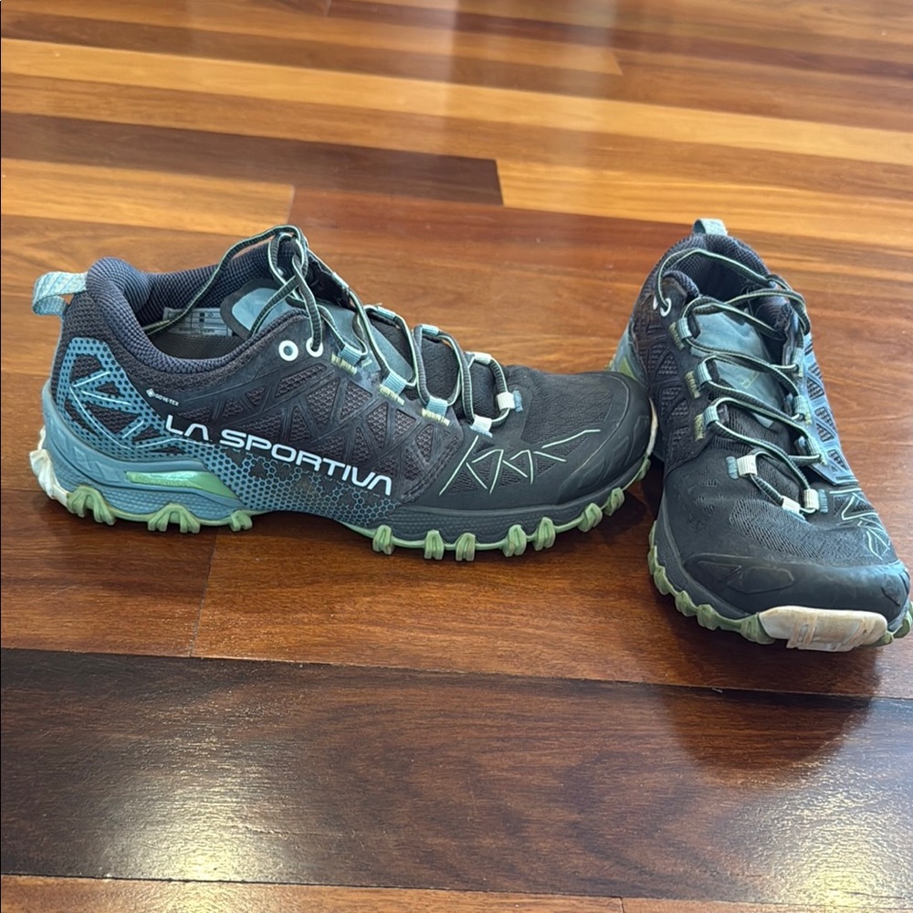 La Sportiva Black and Blue Athletic Shoes